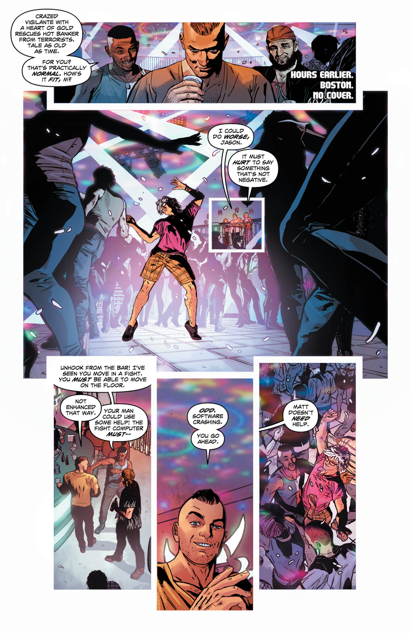 Illustration for article titled Exclusive DC preview: Midnighter kicks ass and goes clubbing in Midnighter #3